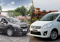 เปรียบมวย  MPV  เมื่อศึก 7 นั่ง ไซส์เล็กระอุ Chevrolet Spin VS. Suzuki Ertiga