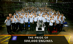 จีเอ็ม พาวเวอร์เทรน ประเทศไทย ฉลองผลิตเครื่องยนต์ครบ 500,000 เครื่องยนต์ใน 8 ปี