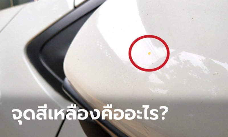 "จุดสีเหลือง" ติดอยู่บนรถสีขาวล้างอย่างไรก็ไม่ออก มันคืออะไรกันแน่?