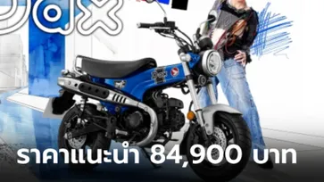 Honda DAX125 เพิ่มสีน้ำเงิน Pearl Glittering Blue ใหม่ ราคา 84,900 บาท