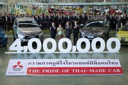 มิตซูบิชิ มอเตอร์ส เฉลิมฉลองการผลิตครบ 4 ล้านคันในไทย ใหญ่ที่สุดสำหรับตลาดโลก