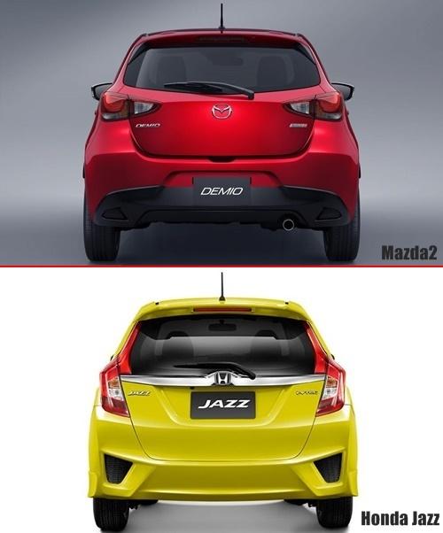 Mazda2 - Honda Jazz