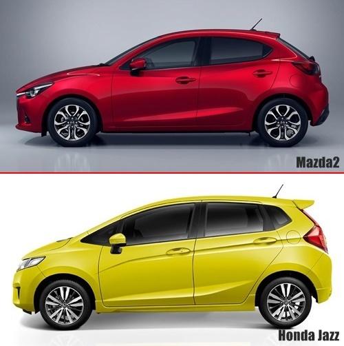 Mazda2 - Honda Jazz
