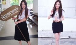 ปันปัน สุทัตตา ใส่ชุดนักศึกษา ปี2 น่ารักเว่อร์