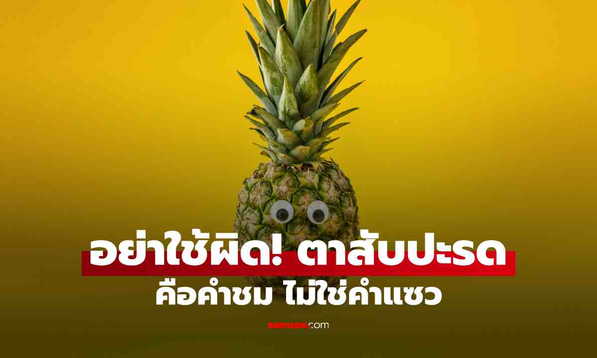 ตาสับปะรด หมายถึงอะไร? ไขความหมายสำนวนไทย ใช้บ่อย แต่หลายคนยังเข้าใจผิด