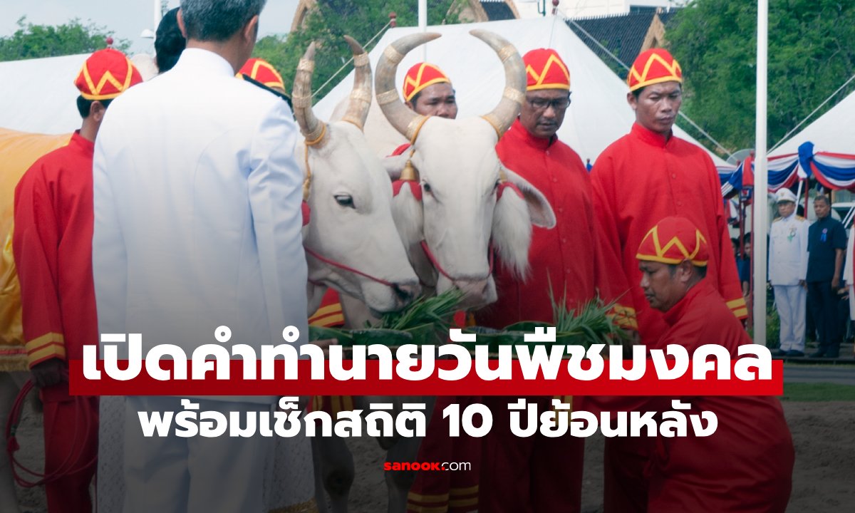 วันพืชมงคล 2569 พระโคกินอะไร พร้อมสถิติพยากรณ์ 10 ปีย้อนหลัง