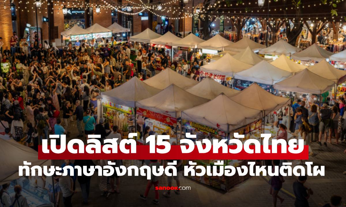 เปิดลิสต์ 15 จังหวัดของไทย ทักษะภาษาอังกฤษดีที่สุด หัวเมืองไหนติดโผบ้าง