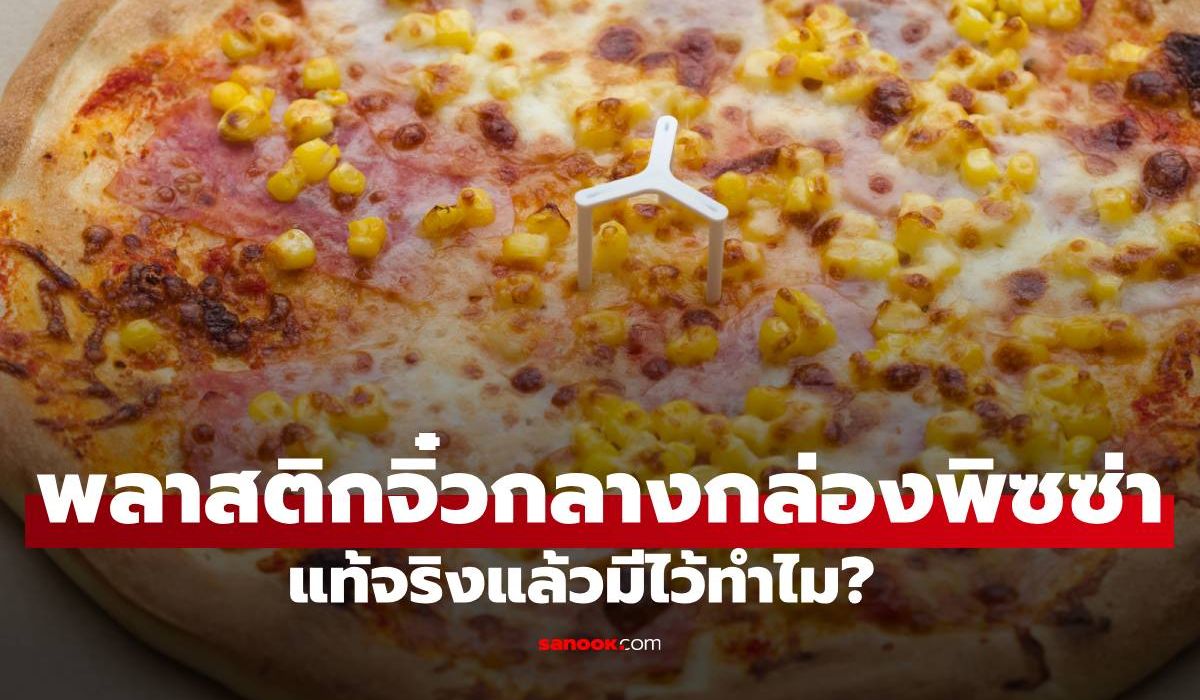 เฉลยแล้ว! พลาสติกจิ๋วกลางกล่องพิซซ่า แท้จริงแล้วมีไว้ทำไม?