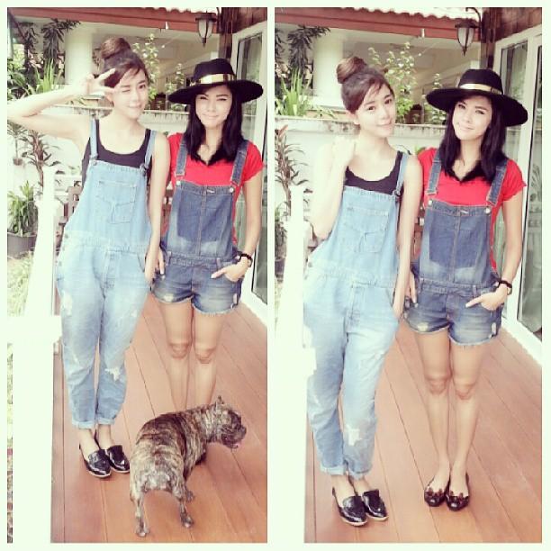 ชุดเอี๊ยมยีนส์ 