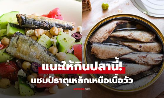 แชมป์ธาตุเหล็กไม่ใช่เนื้อวัว! นักโภชนาการชี้ ยังด้อยกว่า "ปลาชนิดนี้" ลดไขมัน-ความดันดีจริง!