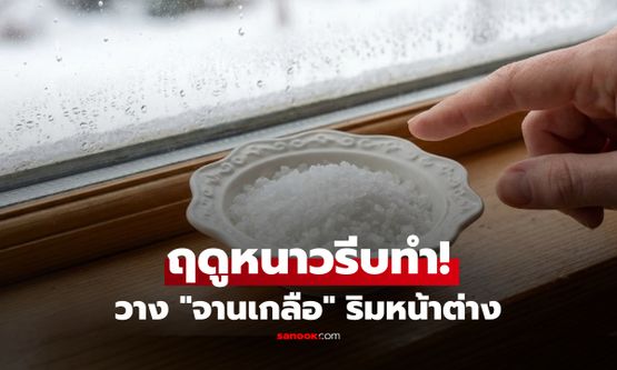 ทำไม? กูรูแนะให้วาง "จานเกลือ" ไว้ริมหน้าต่าง ในช่วงหน้าหนาว รู้แล้วรีบทำตาม!