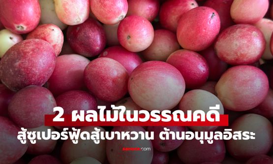 ผลไม้วิเศษ 2 ชนิด จากเมืองยักษ์ในวรรณคดีไทย สู่ซูเปอร์ฟู้ดสู้เบาหวาน ต้านอนุมูลอิสระ