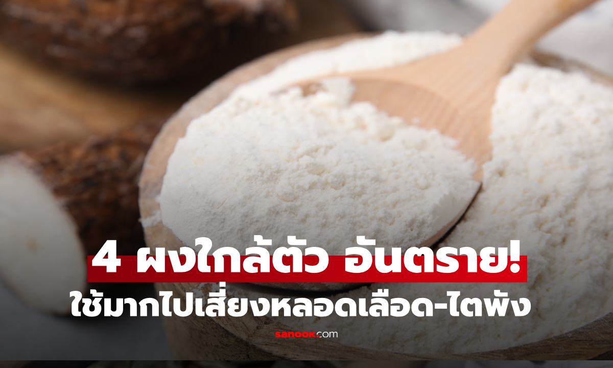 มีแทบทุกบ้าน! เตือน 4 ผงใกล้ตัว ใช้มากไปเสี่ยงโรคหลอดเลือด-ไตพัง ตัวสุดท้ายพีก กับดักสายสุขภาพ