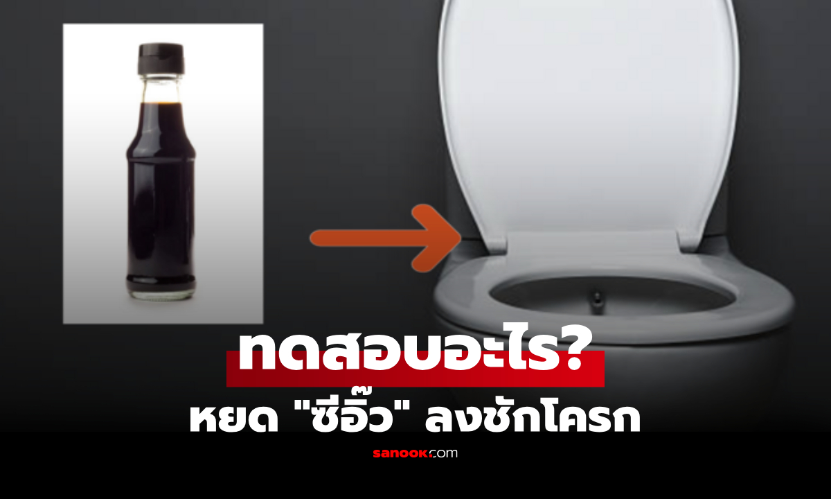 การเท "ซีอิ๊ว" ลงในชักโครก 2-3 หยด มีจุดประสงค์อะไร? ต่างชาติเฉลยประโยชน์ล้ำ!