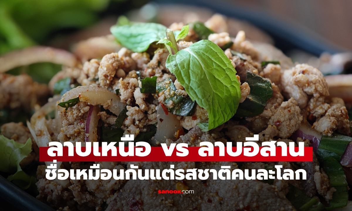 ลาบเหนือ กับ ลาบอีสาน ต่างกันยังไง? เรียกลาบเหมือนกัน แต่รสชาติคนละโลก