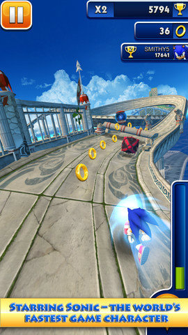 เกมส์ Sonic Dash