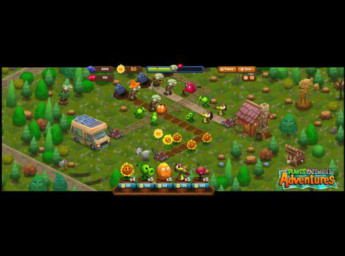 เกมส์ Plants vs. Zombies Adventures