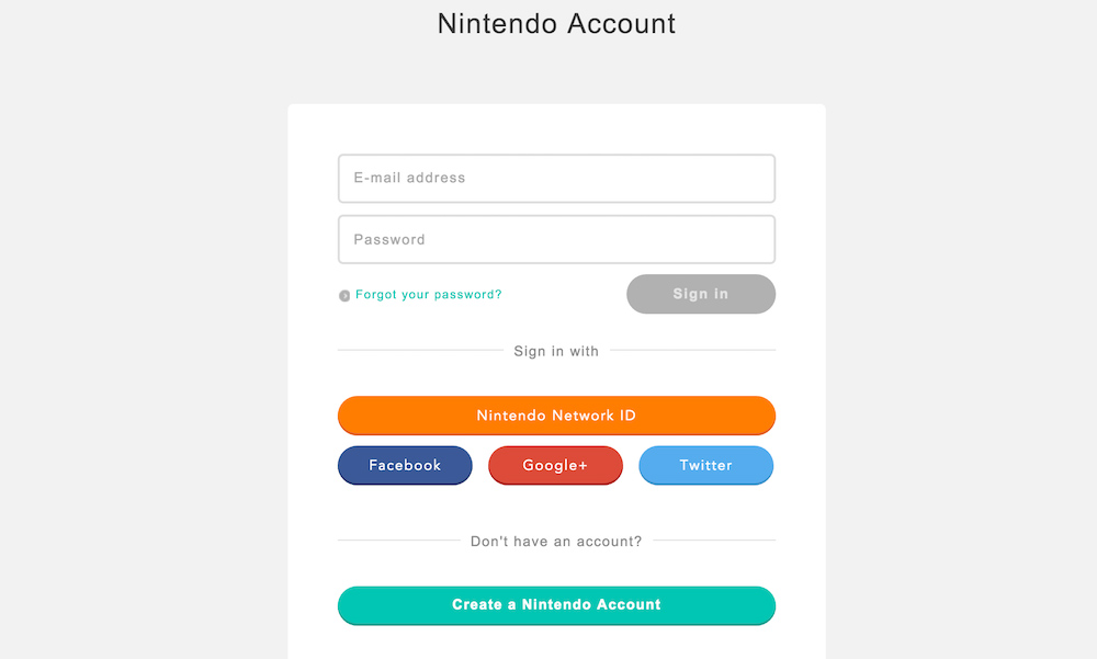 Nintendo Account