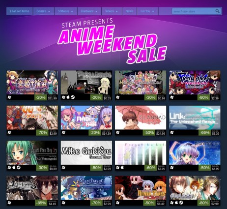 Steam Anime Weekend Sale