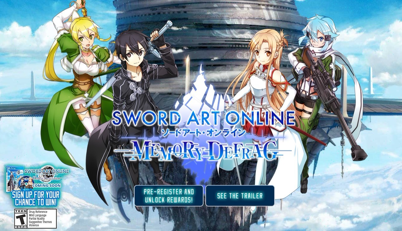 Sword Art Online Memory Defrag จะมีเวอร์ชั่นอังกฤษให้เล่นกันเร็วๆนี้ 