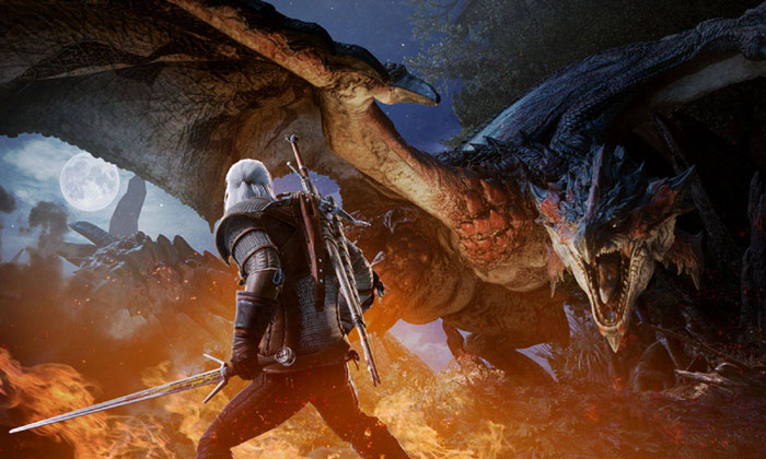 ลุงหงอก Geralt เตรียมร่วมล่าแย้ใน Monster Hunter World 8 ก.พ.นี้