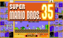 Super Mario Bros. 35 เกมแข่งขันเคลียร์ด่านกับผู้เล่นพร้อมกัน 35 คน