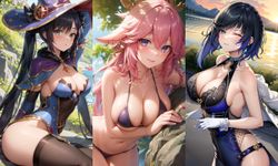 เอาเซ็กซี่แค่ไหน AI ช่วยได้ รวมภาพแฟนอาร์ต เกม และ การ์ตูน สุดสวยเซ็กซี่ 18+