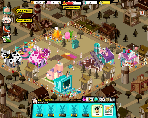 Rabbids Invasion กระต่ายจอมกวน มาป่วนบน Facebook แล้ว