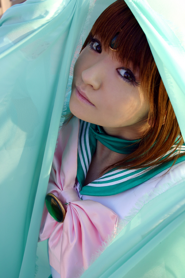 สาวคอสเพลย์จากการ์ตูนเรื่อง Sailor Moon