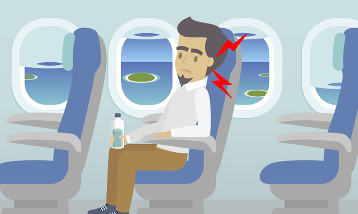 3 วิธีลดอาการเจ็บแน่นหูขณะโดยสารเครื่องบิน