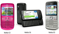 ที่สุดแห่งเครือข่ายสังคมและการใช้งานข้อความ โนเกียใหม่ 3 รุ่น Nokia C3, Nokia C6 และ Nokia E5