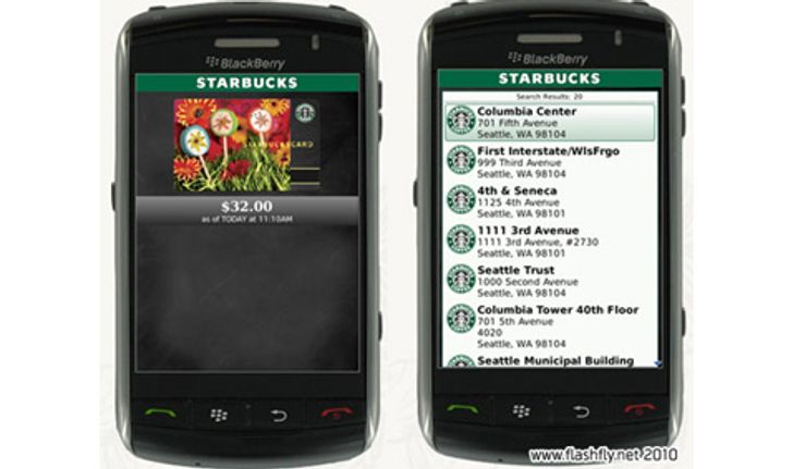 Starbucks Mobile App แอพพลิเคชั่นสำหรับคนรักกาแฟ Starbucks บน BlackBerry