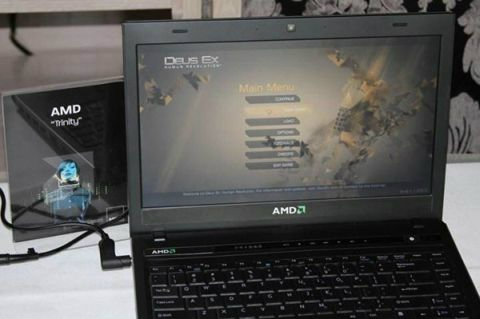 โชว์โน้ตบุ๊กชิพ APU Trinity ใหม่ จาก AMD 