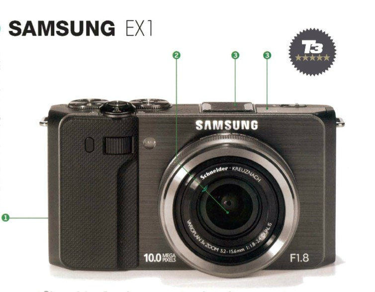 SAMSUNG EX1บอดี้ชั้นเยี่ยมความไวแสงสูงถึง ISO 3200