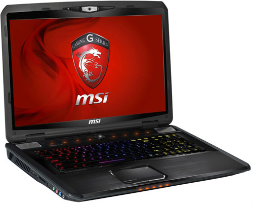 MSI GT780DX โน้ตบุ๊ก ชิปประมวลผลระดับความเร็วที่ 4.1 GHz