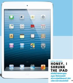 HONEY, I SHRUNK THE IPAD