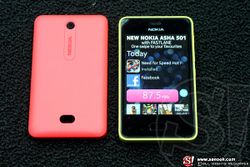 แกะกล่อง Nokia Asha 501 ชิคทุกสีสัน ราคาสุดแสนโดนใจ