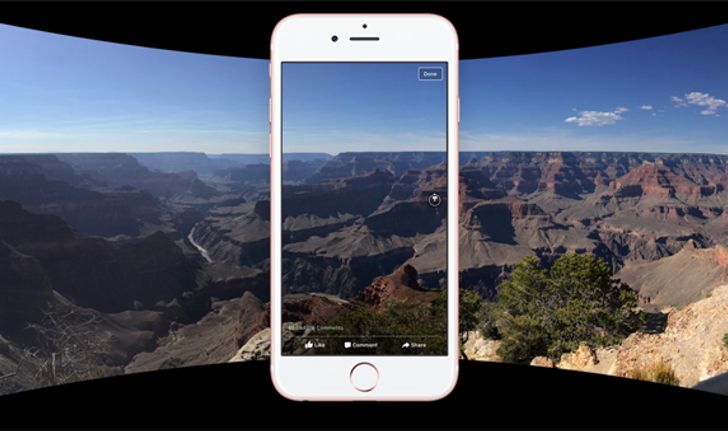 เฟซบุ๊กประกาศรองรับภาพ 360 องศา ปรับหมุนได้รอบทิศทางเหมือนวิดีโอ