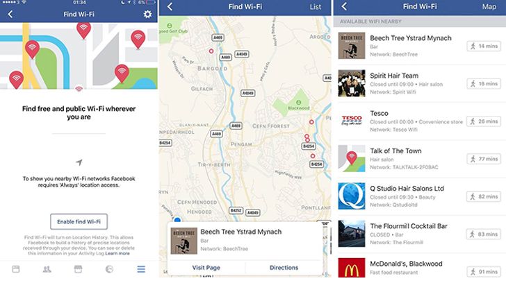 Facebook เริ่มทดสอบฟีเจอร์ค้นหา WiFi สาธารณะ ใน Apps คาดเปิดใช้เร็ว ๆ นี้
