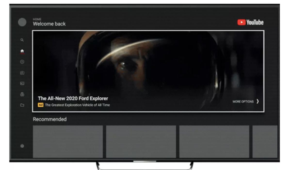 YouTube ประกาศแสดงป้ายโฆษณาขนาดใหญ่บนแอป TV ที่เปิดชมบนสมาร์ตทีวี จะใหญ่ไปมั้ย!