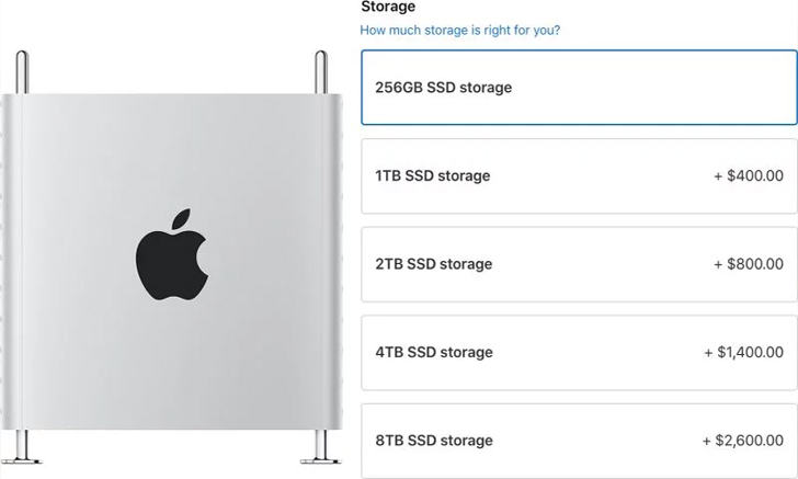 Apple เพิ่มตัวเลือกความจุ Mac Pro เป็น 8TB ราคา 104,000 บาท