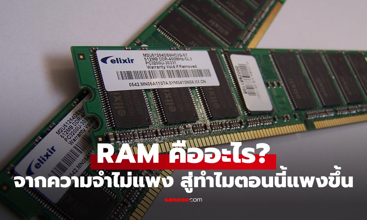 RAM คืออะไร ทำไมตอนนี้มีคนชอบเทคบอกว่า แพงจังแก!