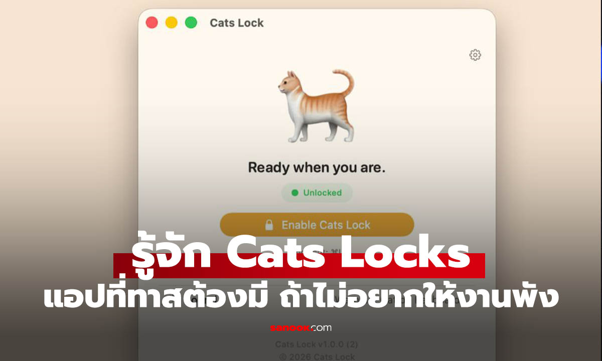 ทาสแมวต้องมี Cats Lock ล็อกคีย์บอร์ดกันเจ้านายสี่ขากดงานพัง