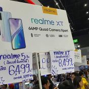 บูธ และ มือถือ realme ในงาน Thailand Mobile Expo 2019