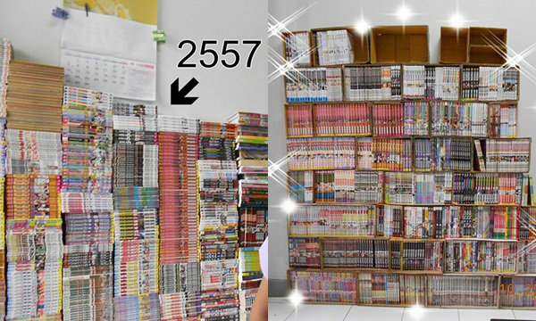DIY กล่องกระดาษเก็บหนังสือการ์ตูน