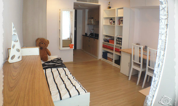 แต่งห้องขนาดจิ๋ว 24 ตรม.สวรรค์น้อยๆ ไม่พึ่งบิวท์อิน