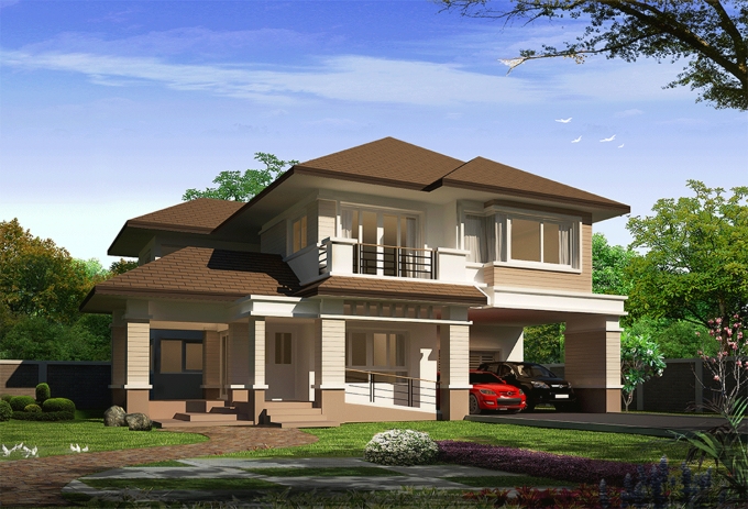 แบบบ้าน 2 ชั้น สไตล์ CONTEMPORARY