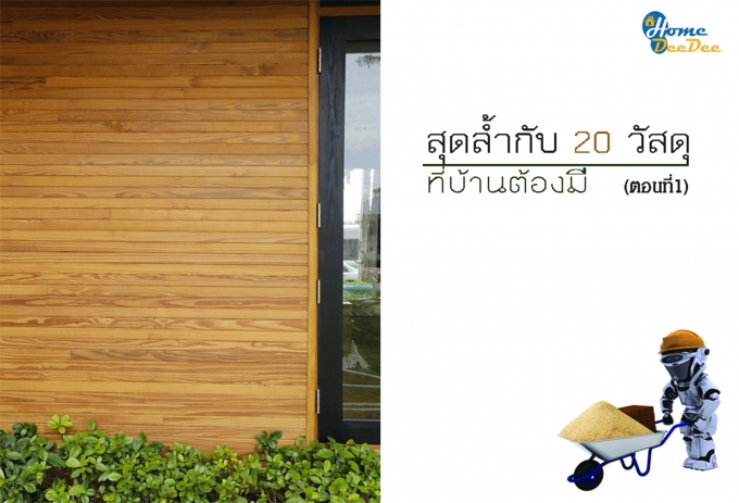 สุดล้ำกับ 20 วัสดุที่บ้านต้องมี (ตอนที่1)