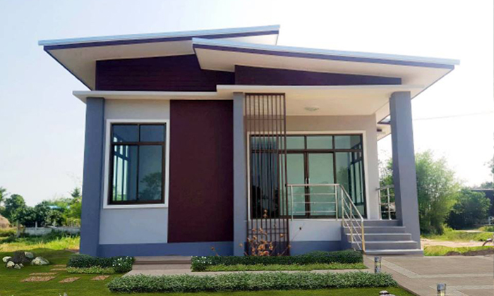แบบบ้านโมเดิร์นชั้นเดียวขนาดเล็ก งบประมาณ 5 แสนบาท ครบถ้วนด้วยประโยชน์ใช้สอย