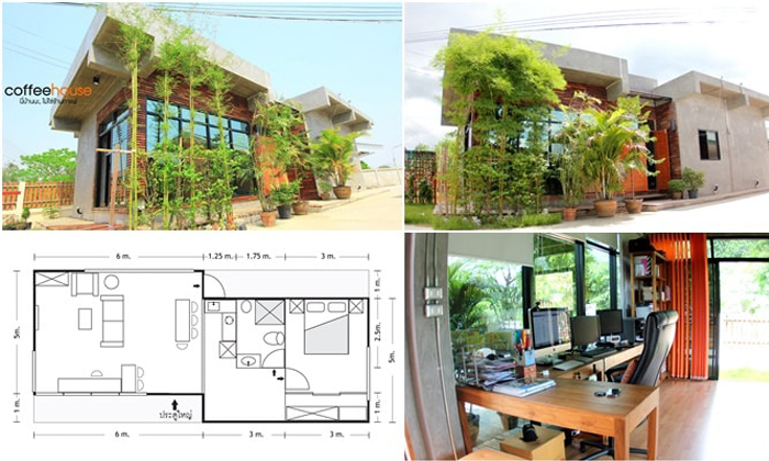 รีวิวบ้านสไตล์ลอฟท์ “Coffee House” นี่บ้านนะไม่ใช่ร้านกาแฟ!! ในงบ 660,000 บาท